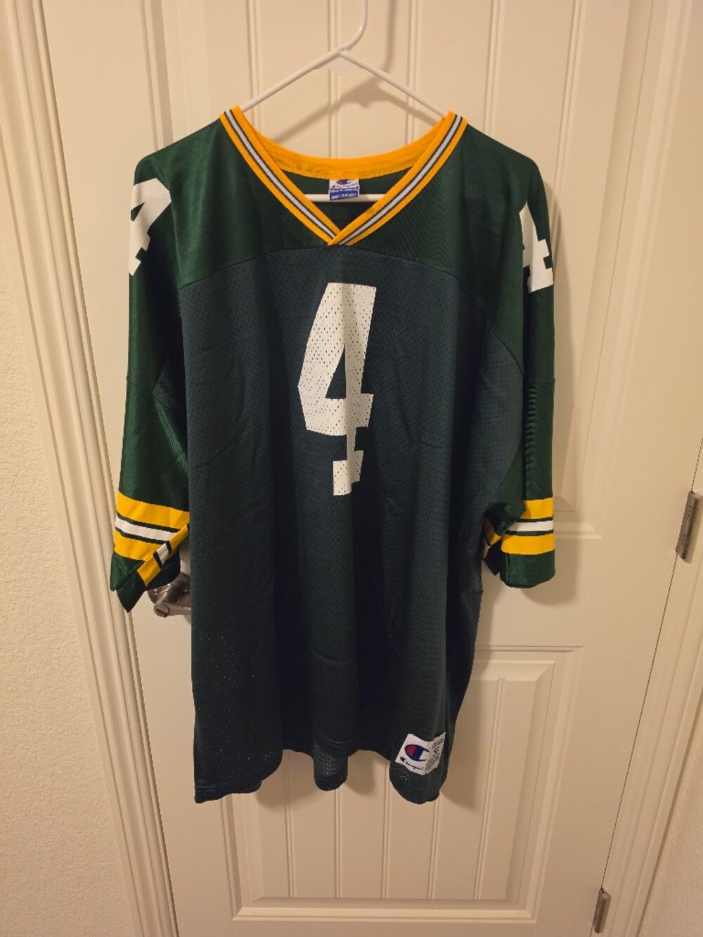 Champion Green Bay Packers Favre #4 Jersey, XXXL, 3XL, 56 - Picture 2 of 6